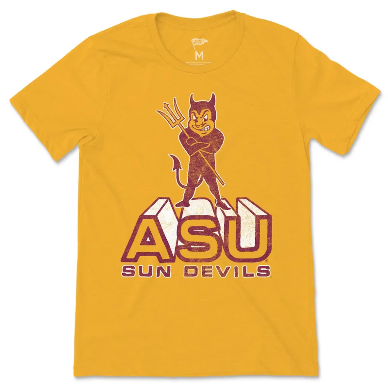 Arizona State Vintage Block Letter Tee sold by Streaker Sports