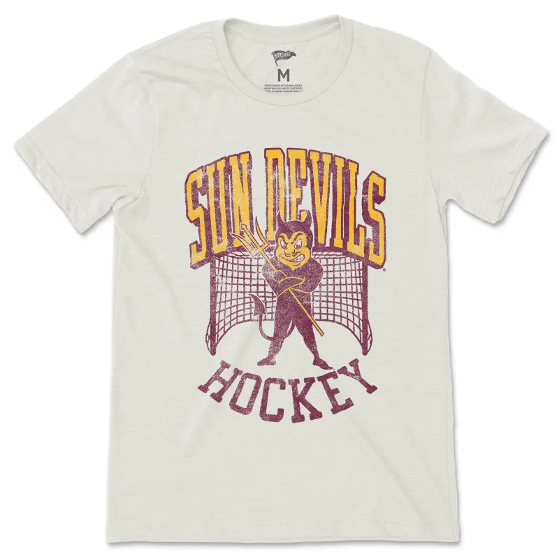 Arizona State Vintage Sparky Hockey Tee sold by Streaker Sports