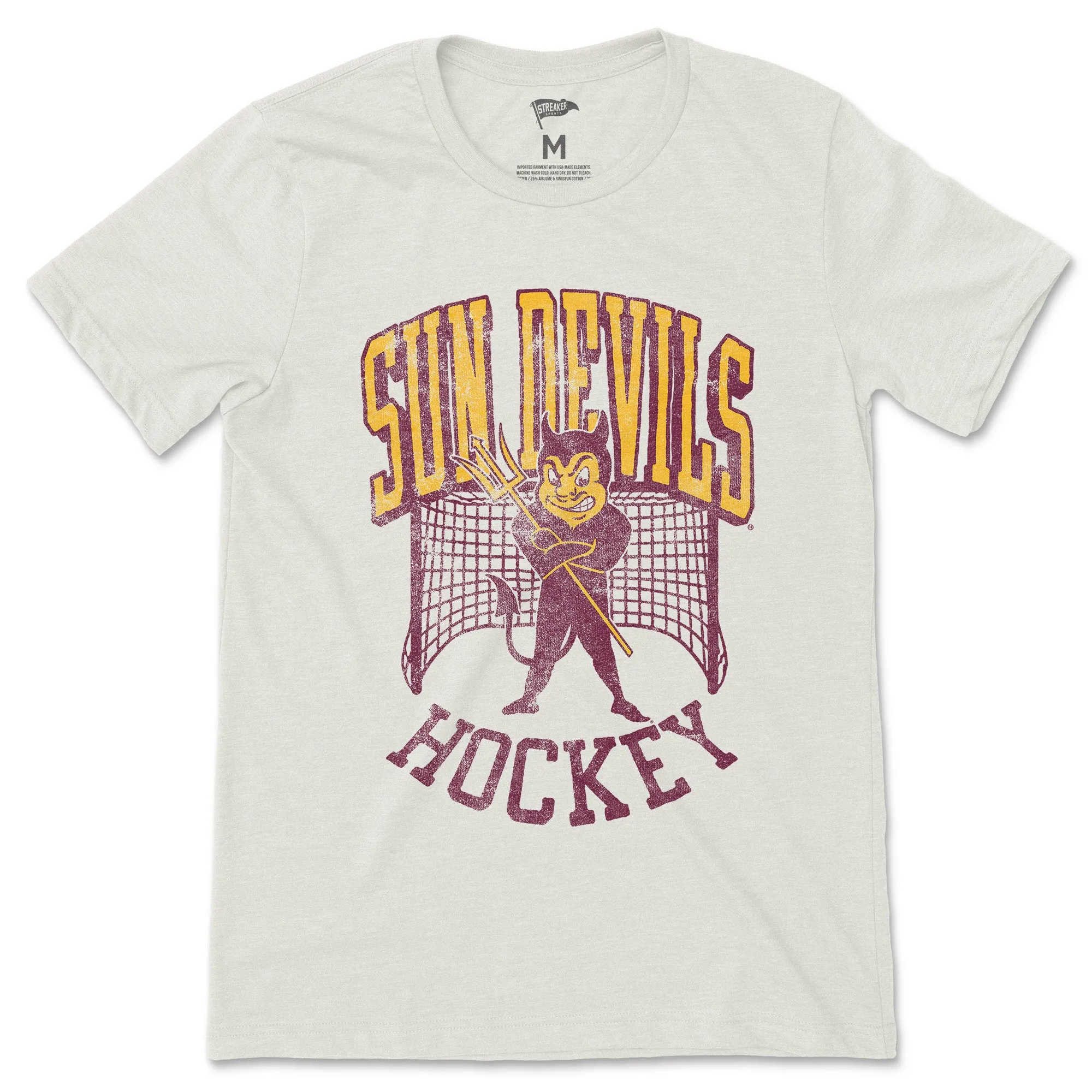 Arizona State Vintage Sparky Hockey Tee sold by Streaker Sports