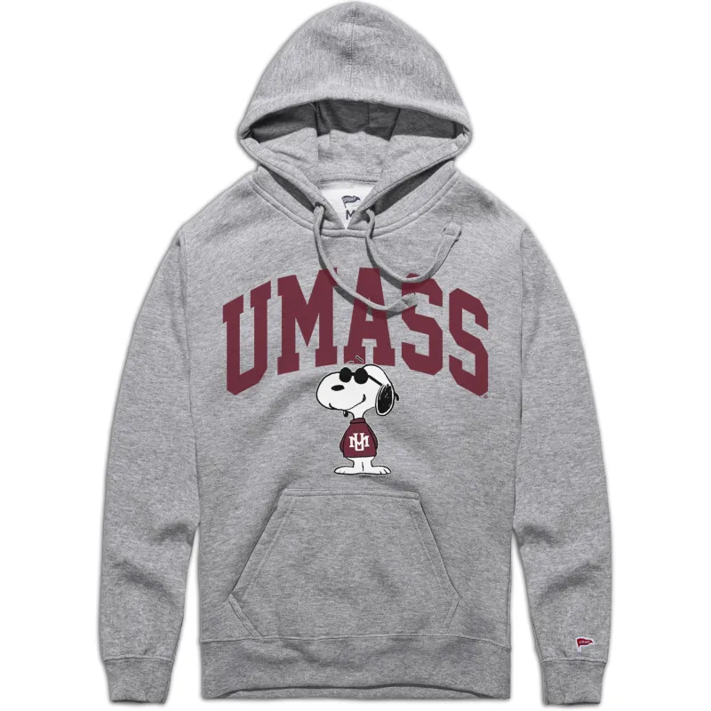 Peanuts x UMass Joe College Hoodie sold by Streaker Sports