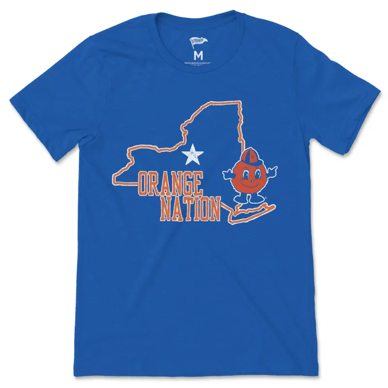 Syracuse Vintage Orange Nation Tee sold by Streaker Sports
