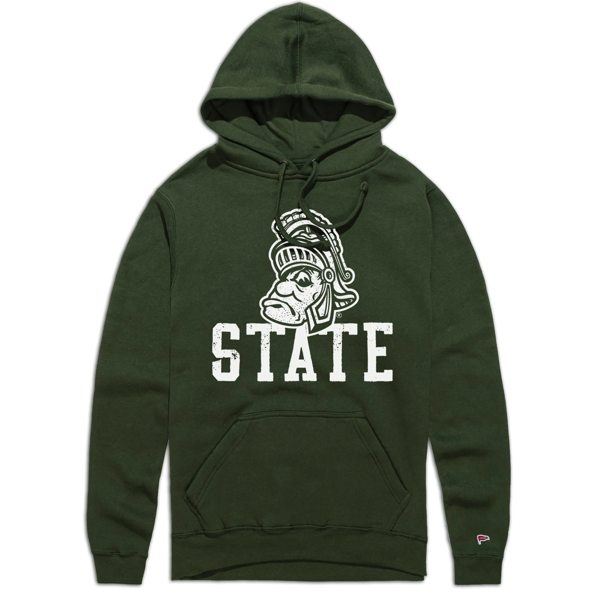 Michigan State Vintage Gruff Sparty Hoodie sold by Streaker Sports