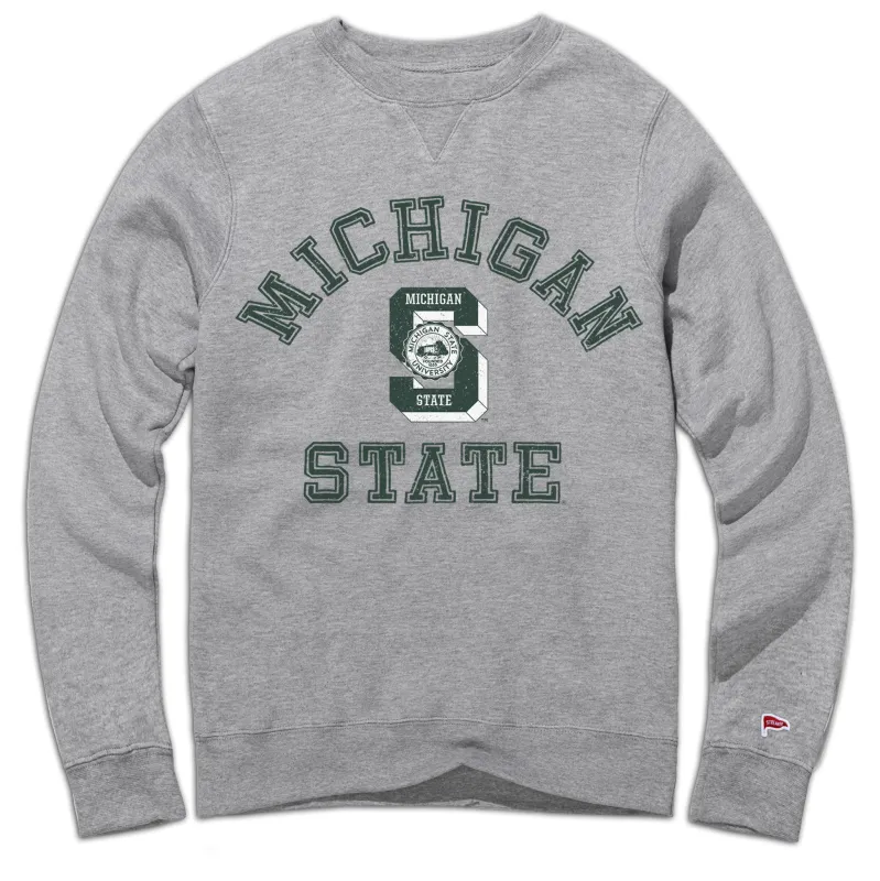Michigan State Vintage Standard Issue Crewneck Sweatshirt sold by Streaker Sports