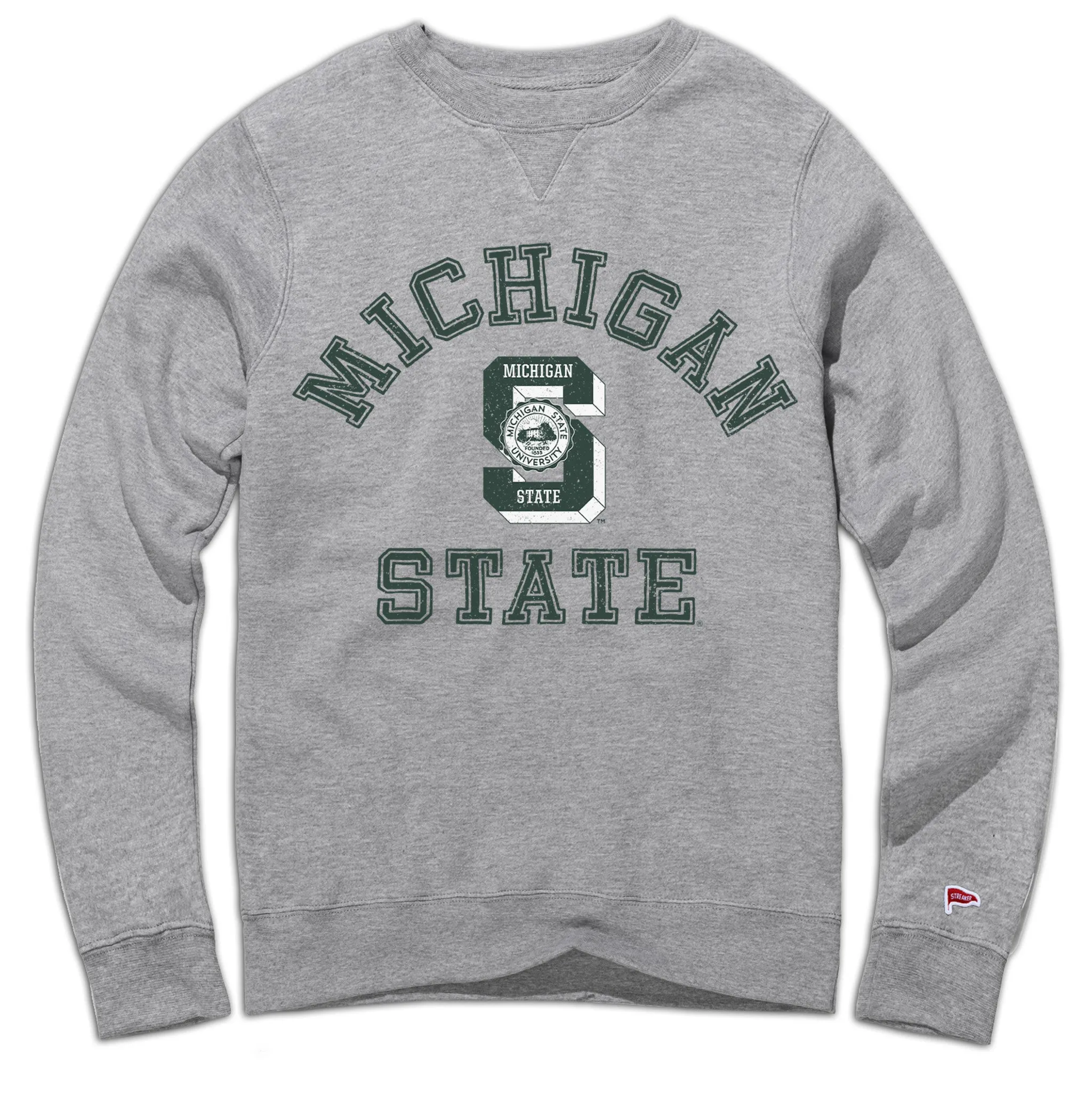 Michigan State Vintage Standard Issue Crewneck Sweatshirt sold by Streaker Sports