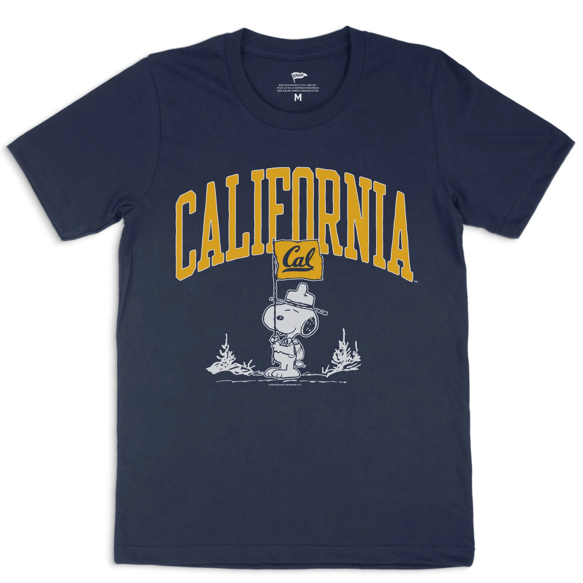Peanuts x Cal Beagle Scout Tee sold by Streaker Sports