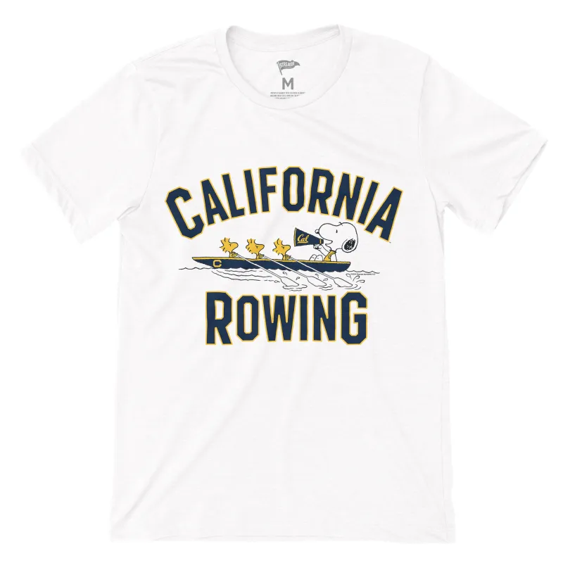 Peanuts x Cal Rowing Tee sold by Streaker Sports
