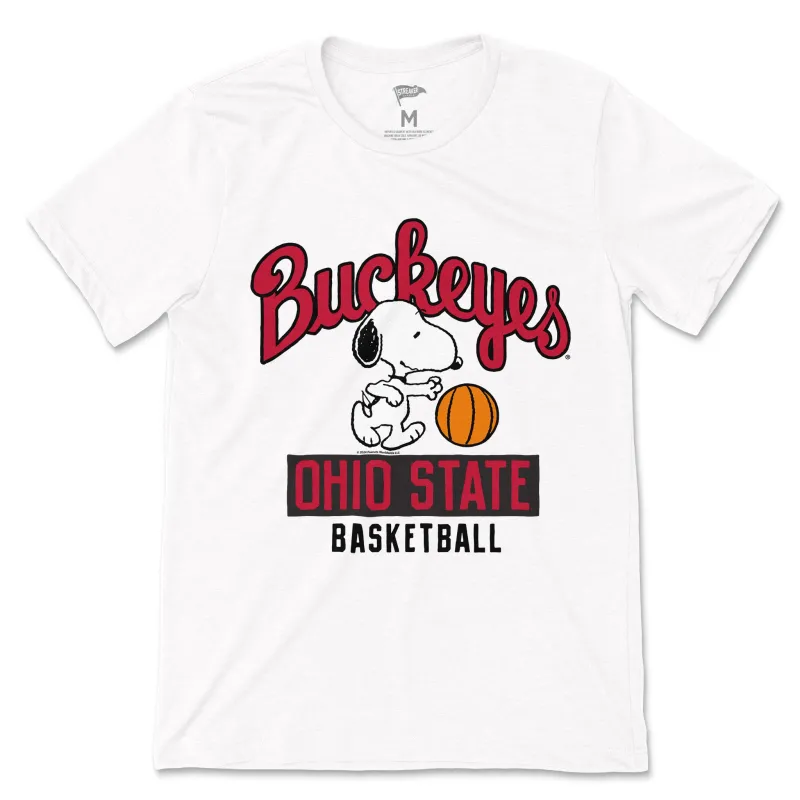 Peanuts x Ohio State Basketball Tee sold by Streaker Sports