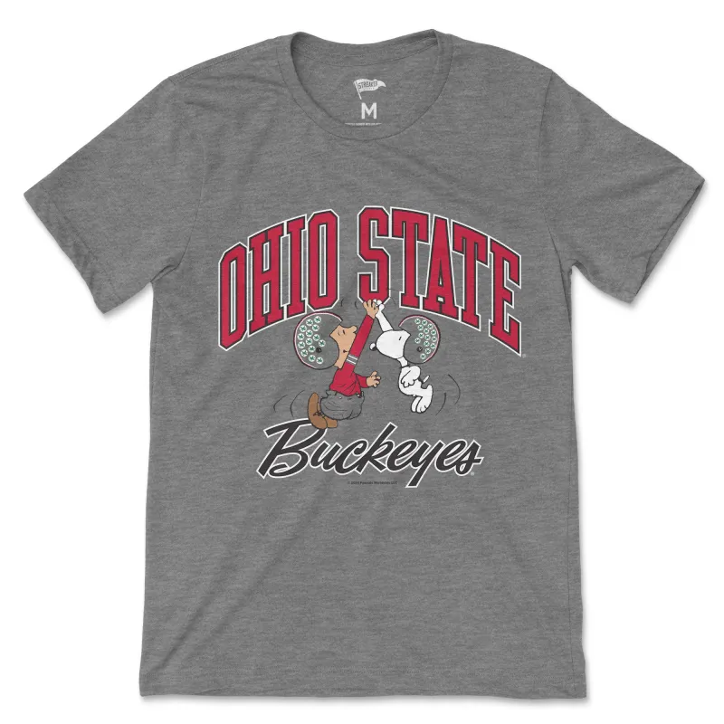 Peanuts x Ohio State Football Tee sold by Streaker Sports