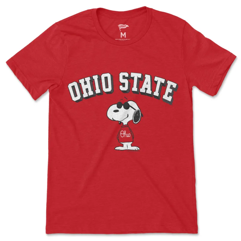 Peanuts x Ohio State Joe College Tee sold by Streaker Sports