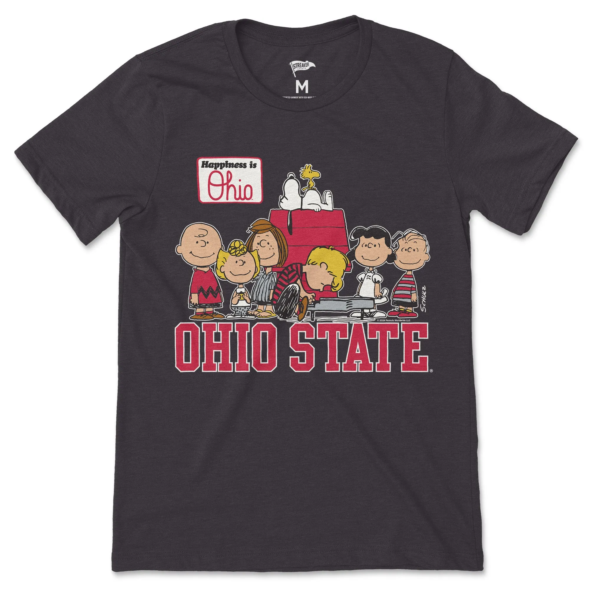 Peanuts x Ohio State The Gang Tee sold by Streaker Sports
