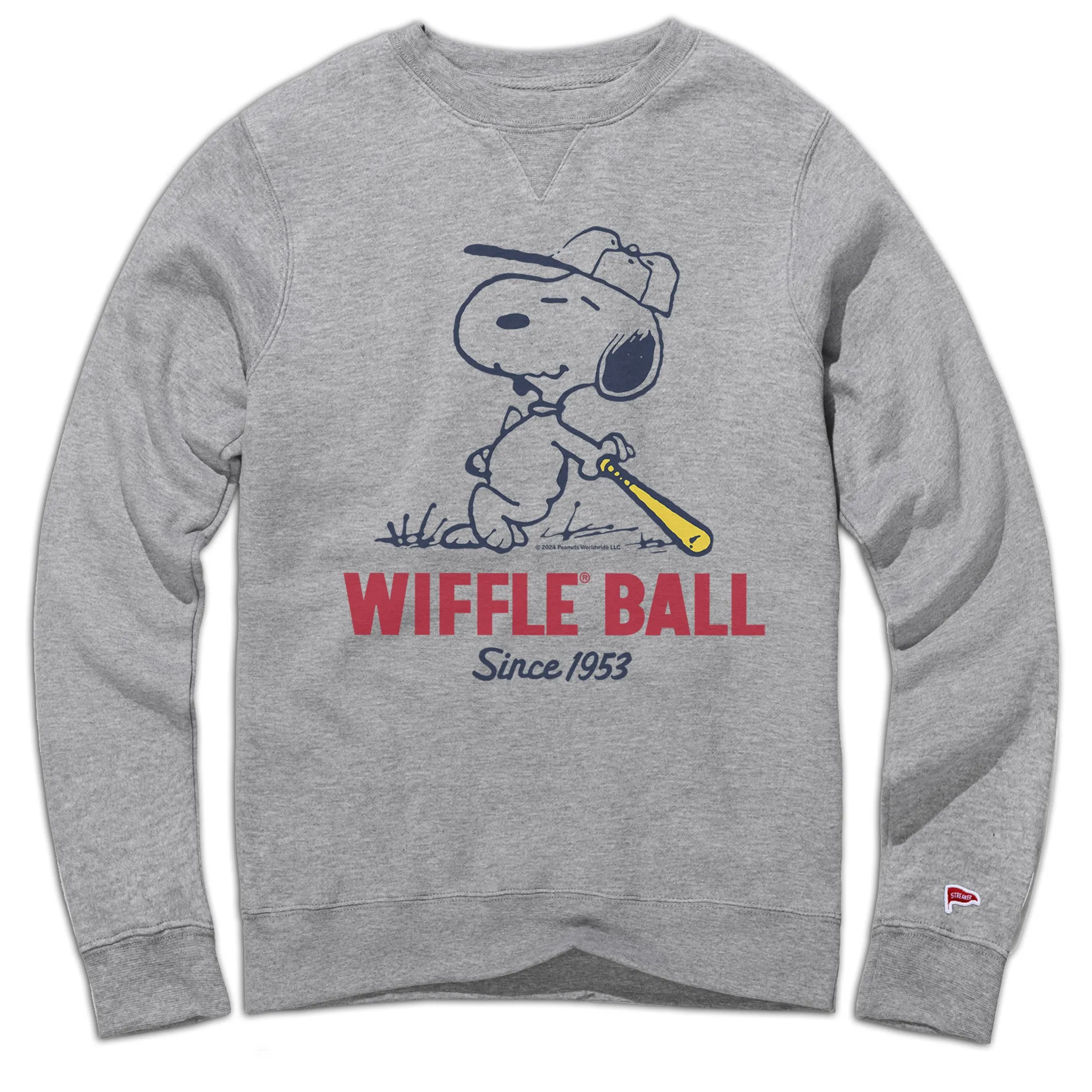 Peanuts x Wiffle Ball Snoopy Crewneck sold by Streaker Sports