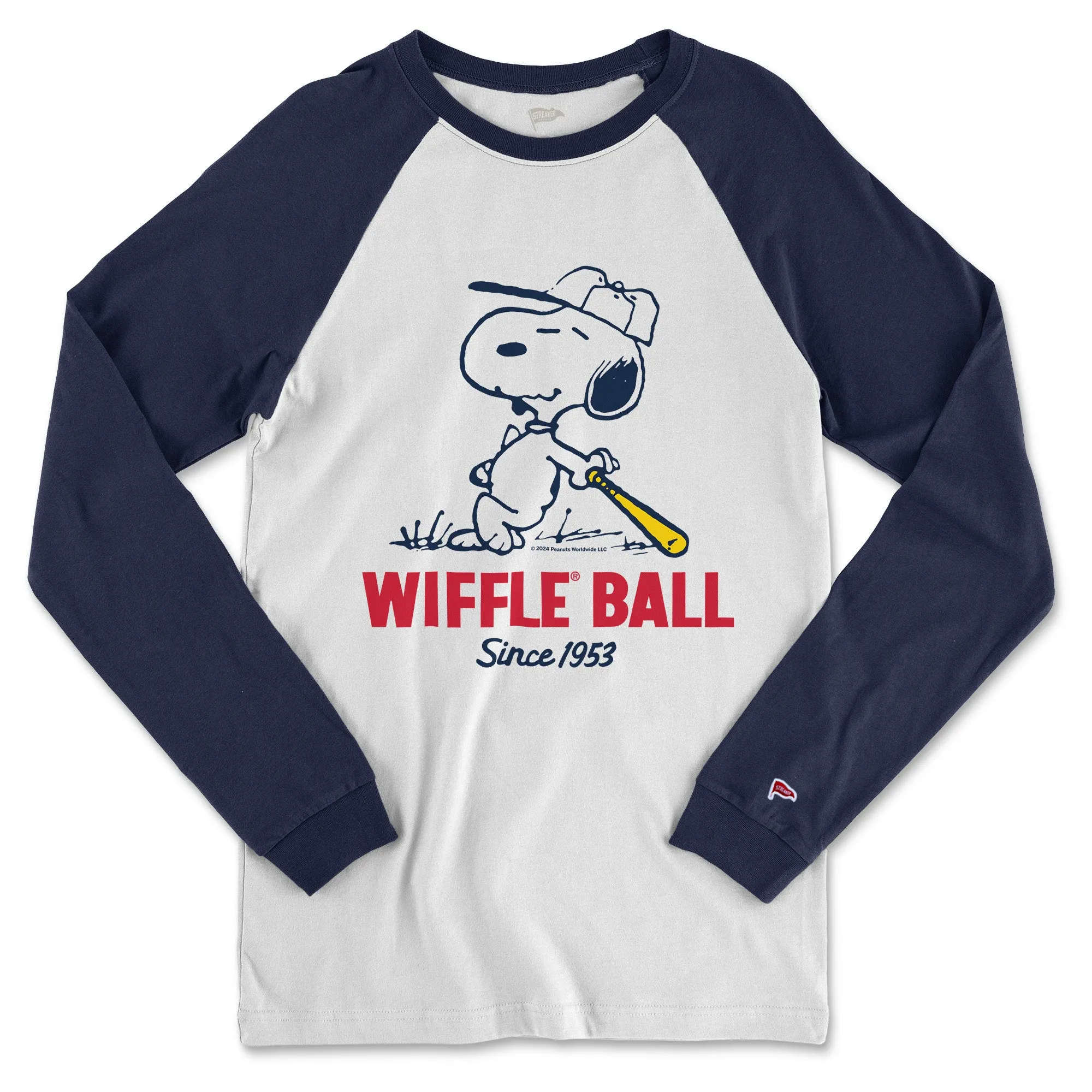 Peanuts x Wiffle Ball Snoopy Baseball Shirt sold by Streaker Sports