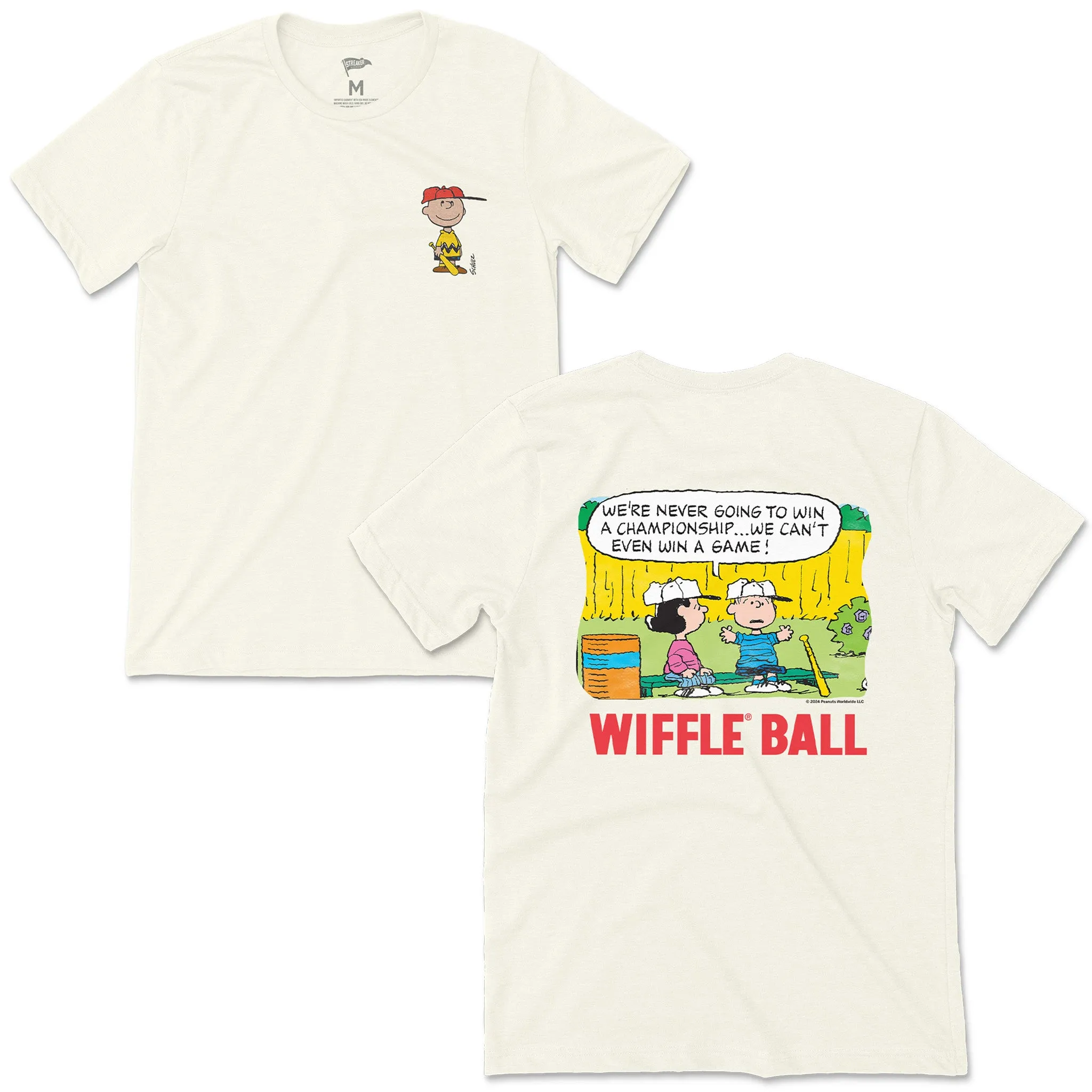 Peanuts x Wiffle Ball Underdogs Tee sold by Streaker Sports
