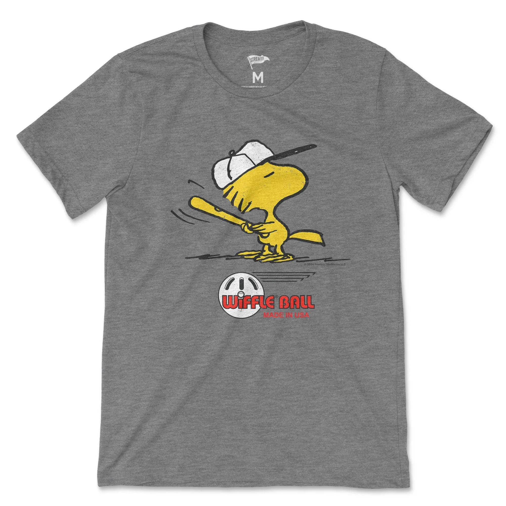 Peanuts x Wiffle Ball Woodstock Tee sold by Streaker Sports