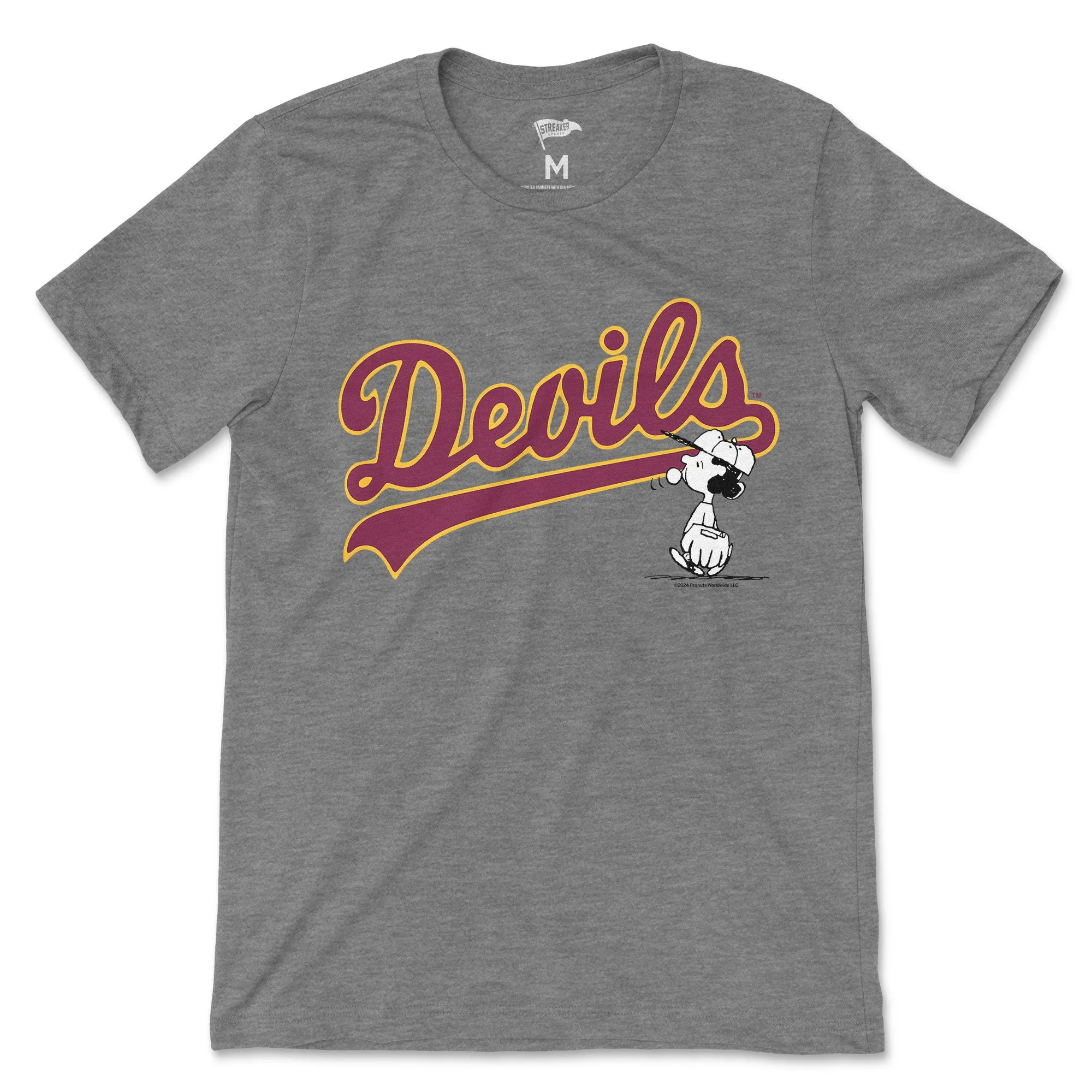 Peanuts x Arizona State Lucy Outfield Tee sold by Streaker Sports
