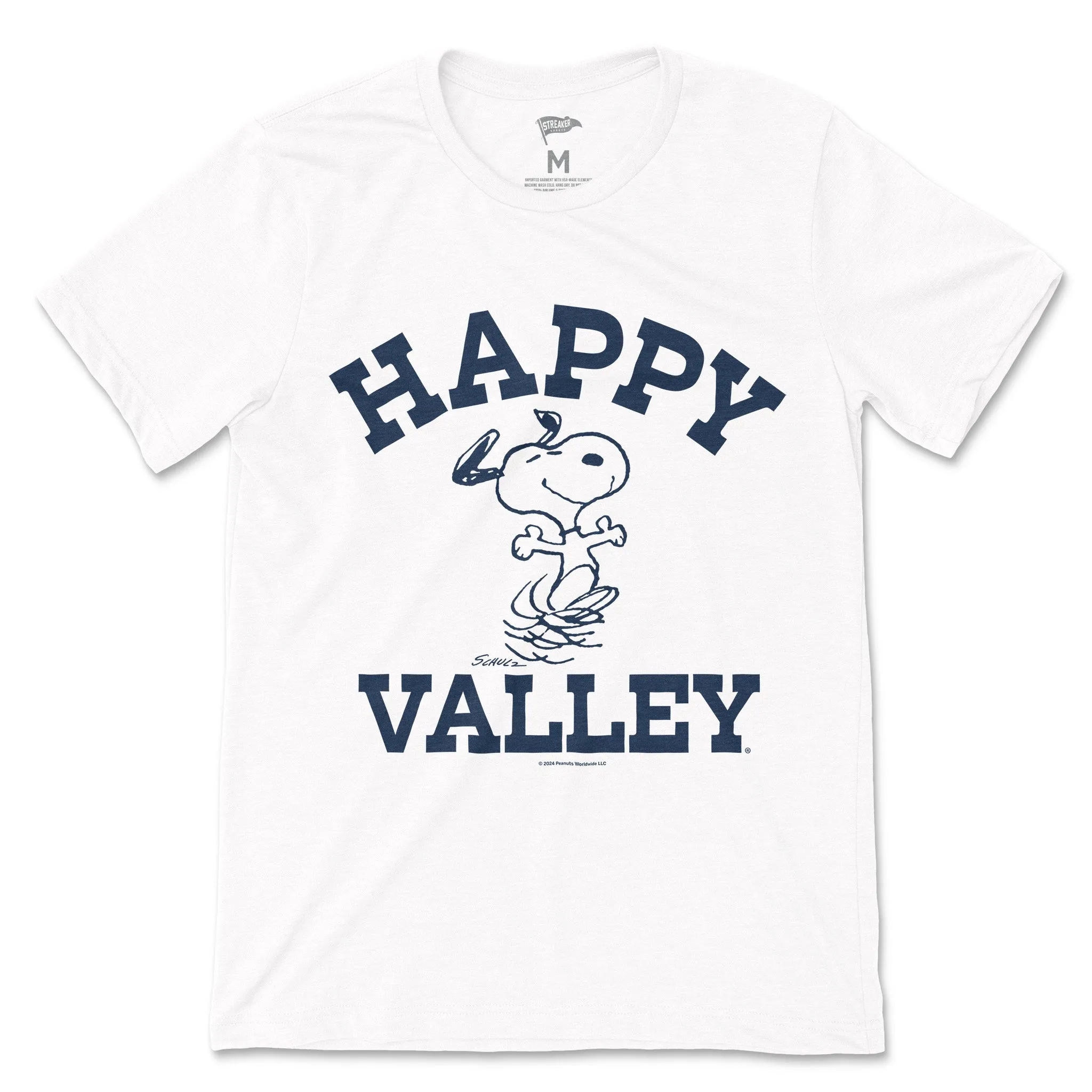 Peanuts x Penn State Happy Valley Tee sold by Streaker Sports