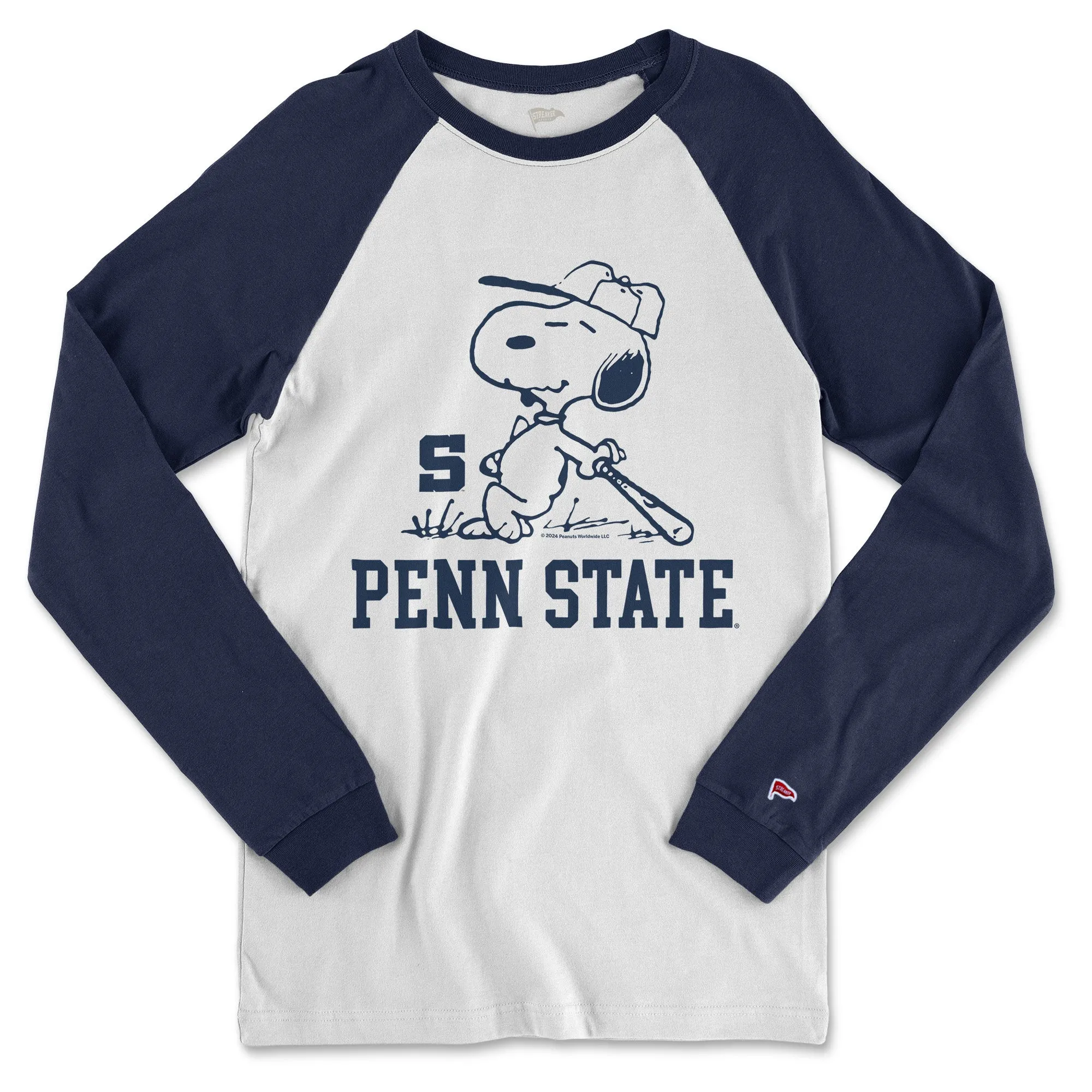 Peanuts x Penn State Snoopy Baseball Shirt sold by Streaker Sports