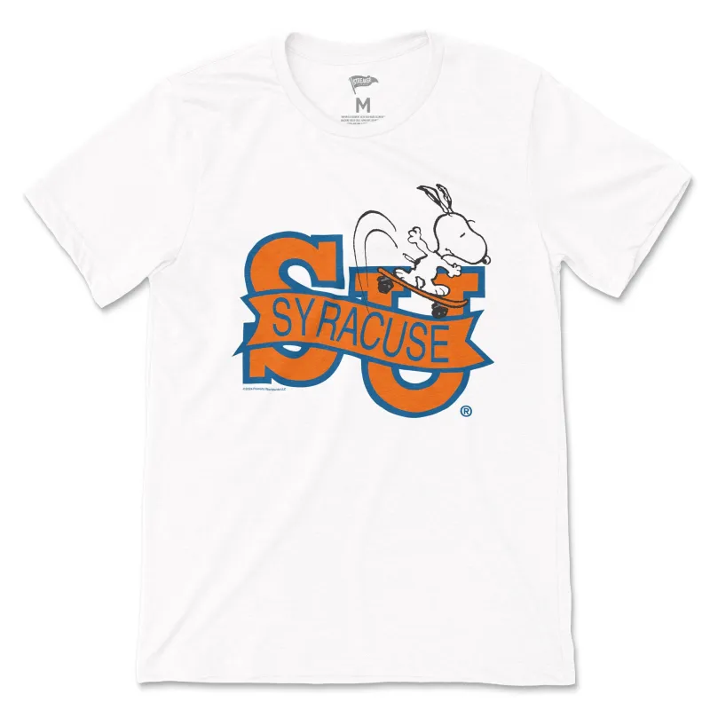 Peanuts x Syracuse Skateboard Snoopy Tee sold by Streaker Sports