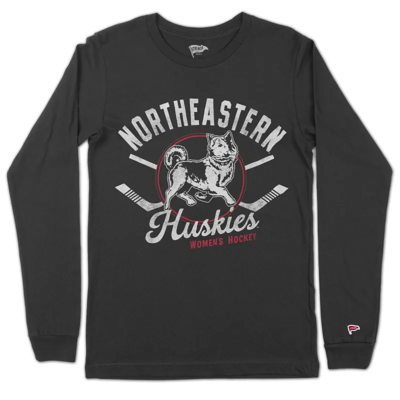 Northeastern Vintage Womens Hockey Long Sleeve sold by Streaker Sports