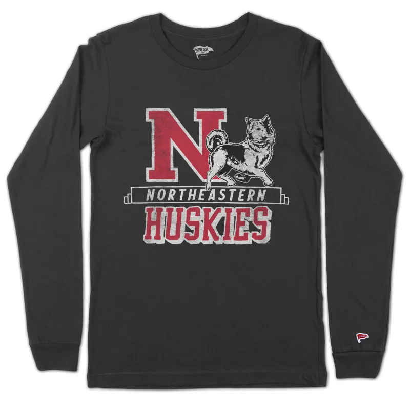 Northeastern Vintage Husky Long Sleeve sold by Streaker Sports