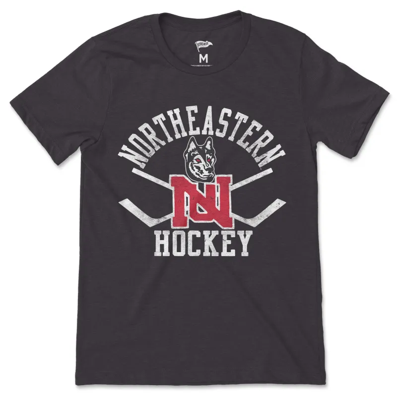 Northeastern Vintage Hockey Tee sold by Streaker Sports