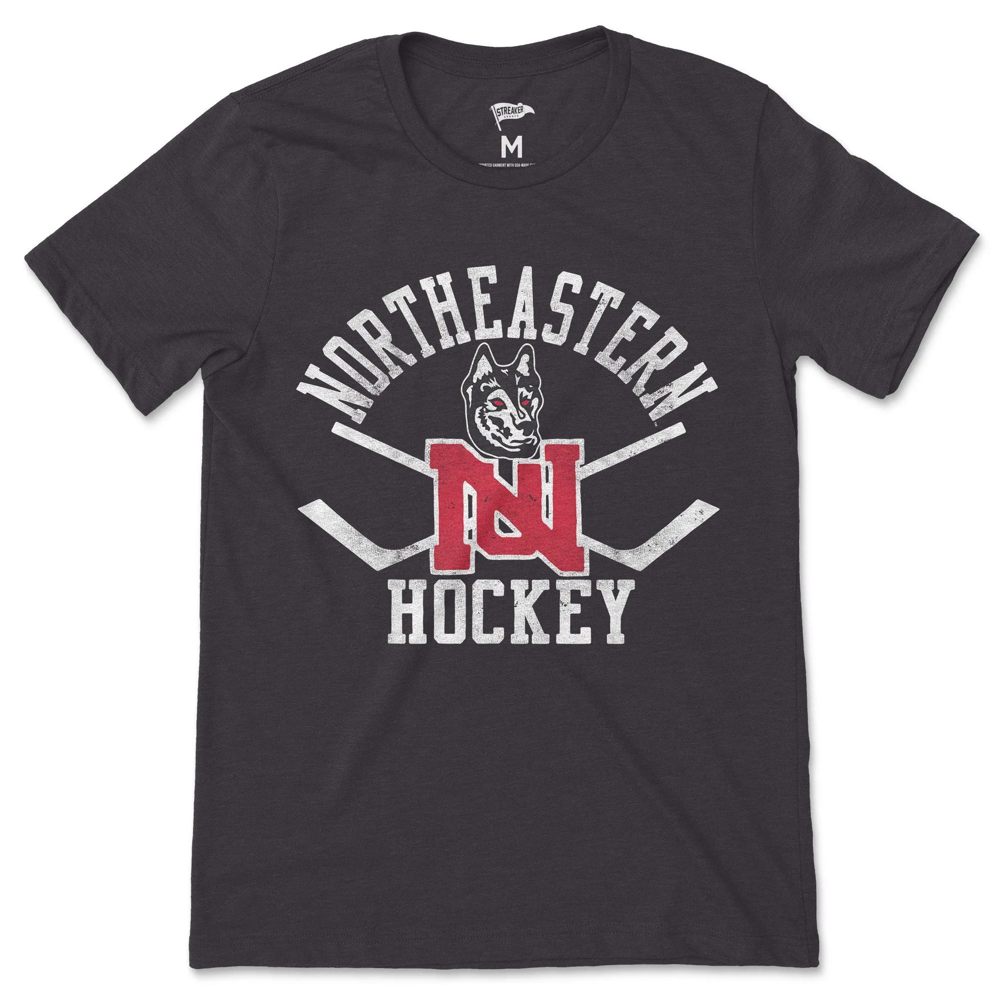 Northeastern Vintage Hockey Tee sold by Streaker Sports