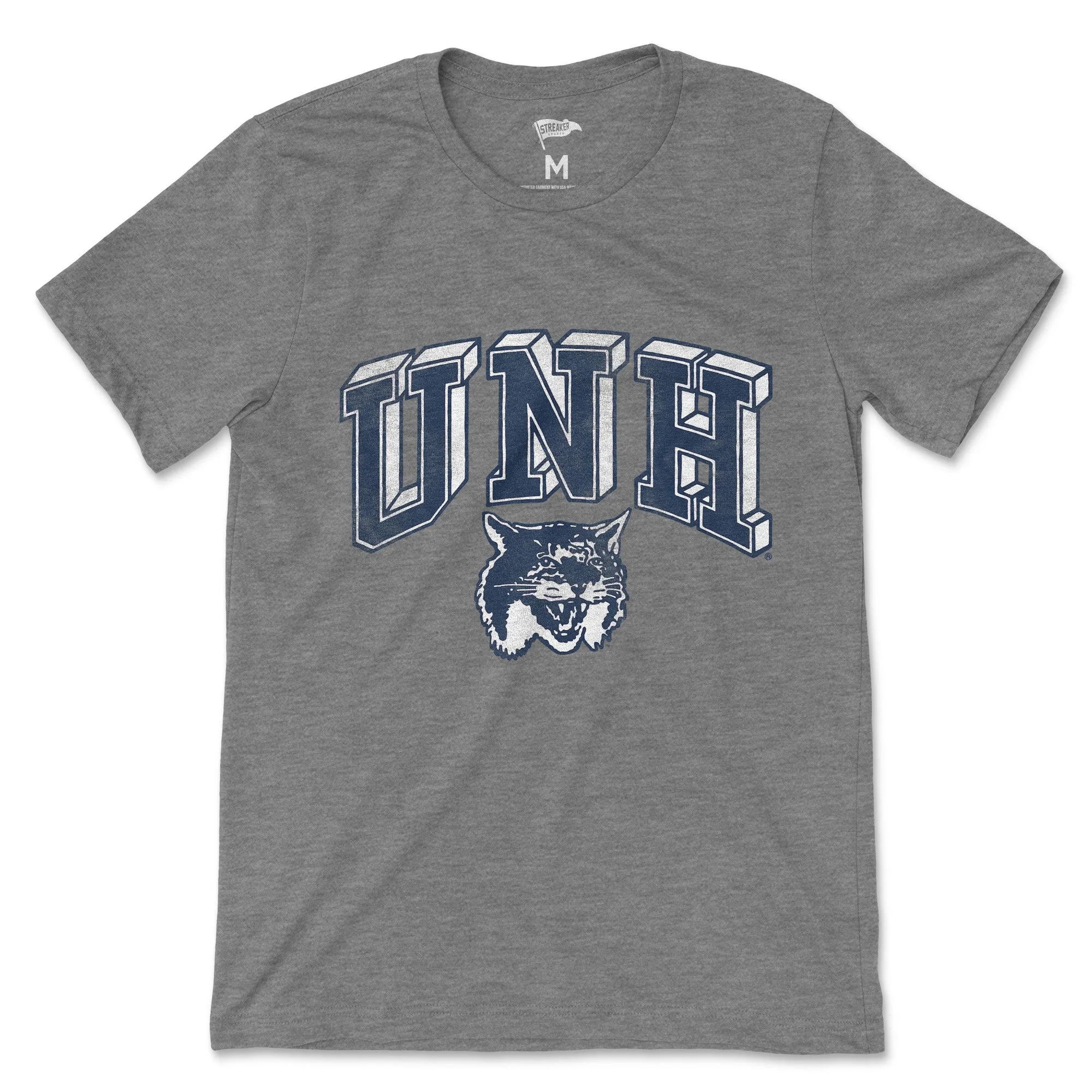 UNH Vintage Letterman Tee sold by Streaker Sports