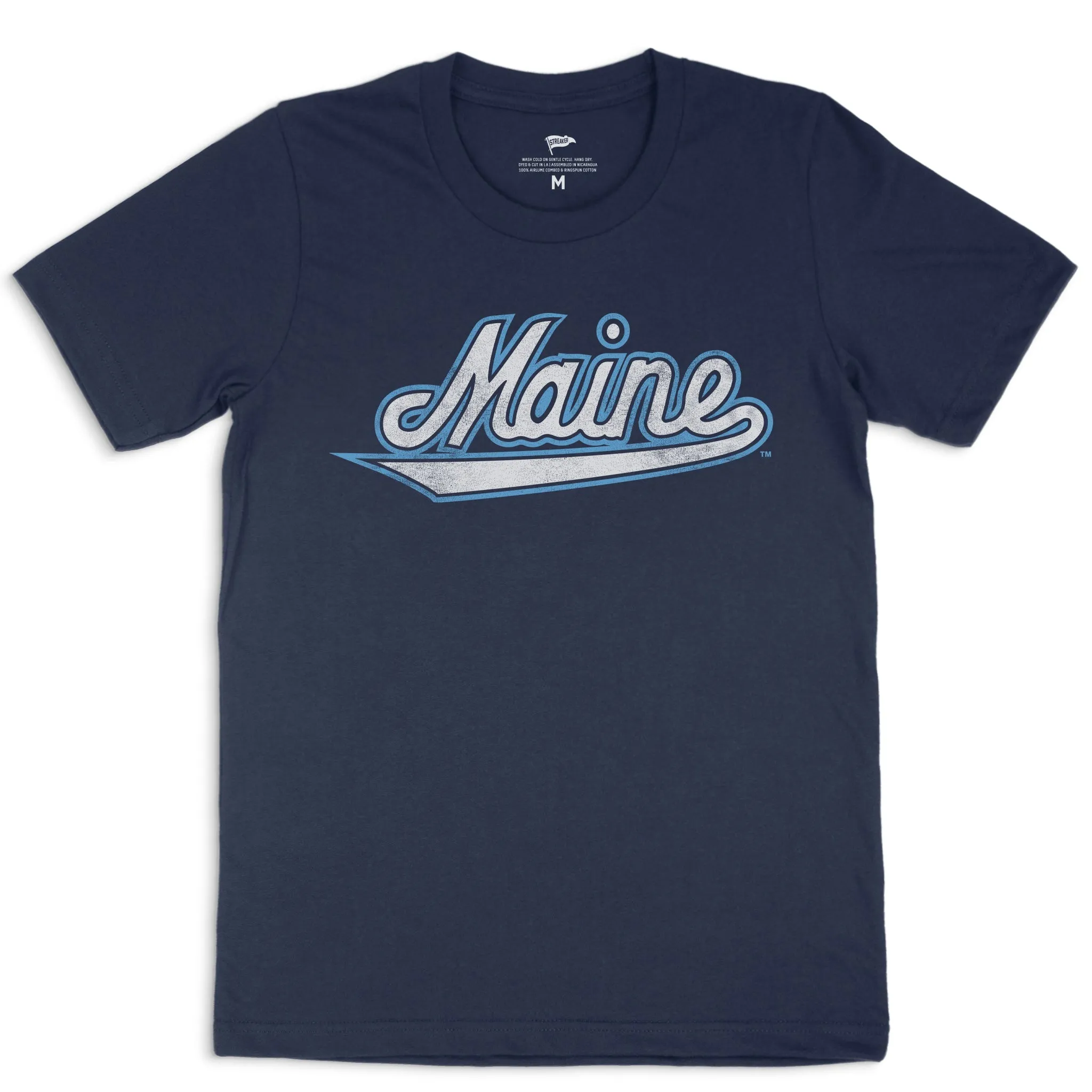 Maine Script Tee sold by Streaker Sports