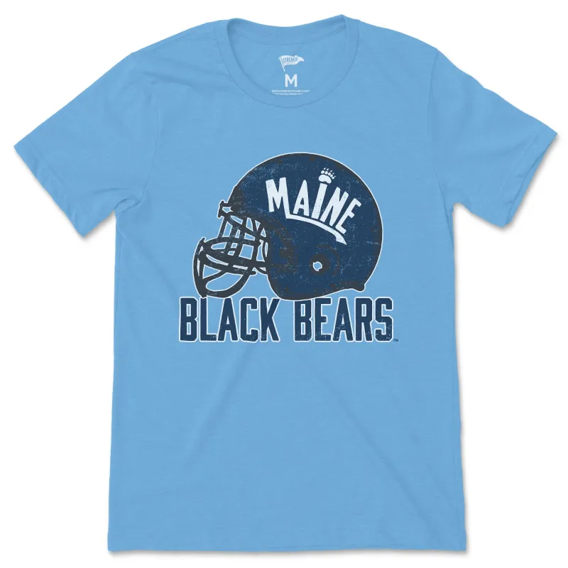 Maine Retro Football Helmet Tee sold by Streaker Sports