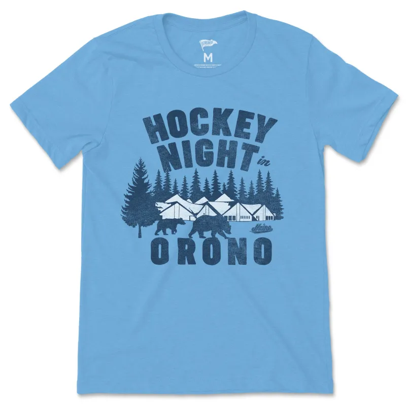 Maine Hockey Night in Orono Tee sold by Streaker Sports