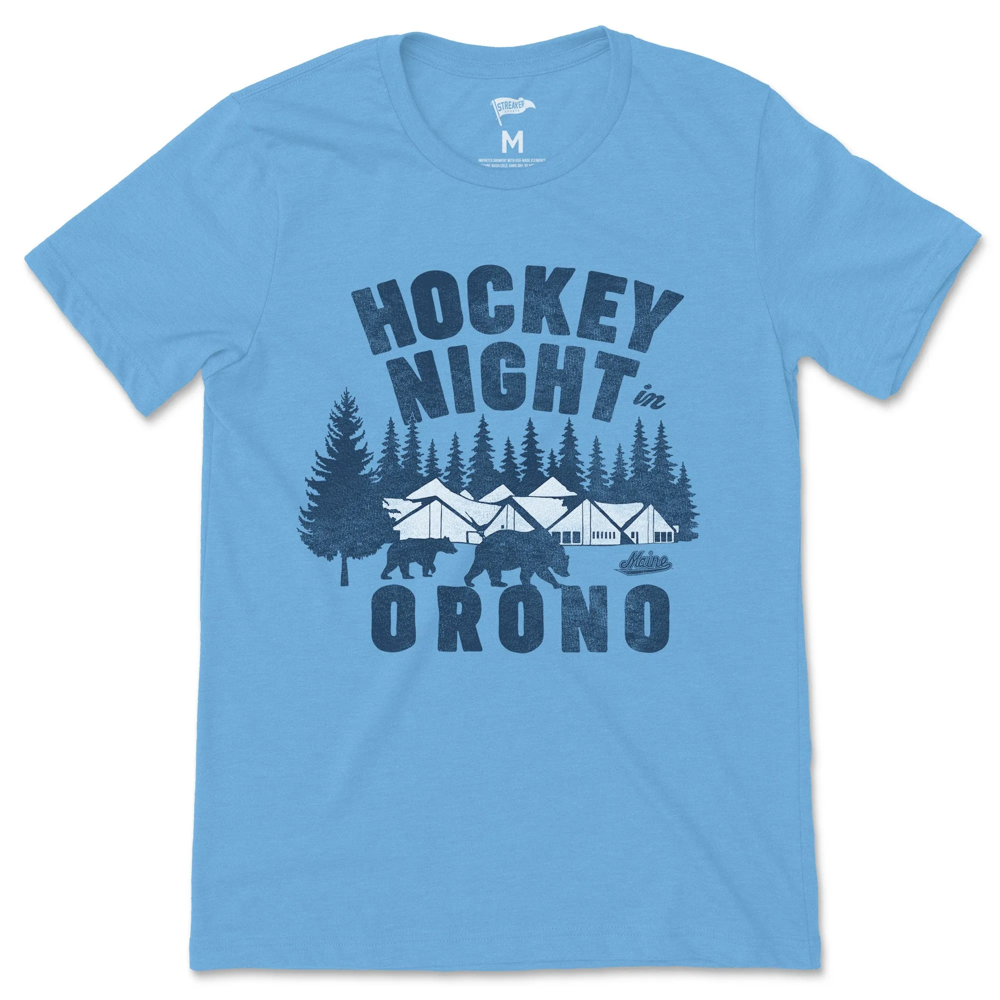 Maine Hockey Night in Orono Tee sold by Streaker Sports