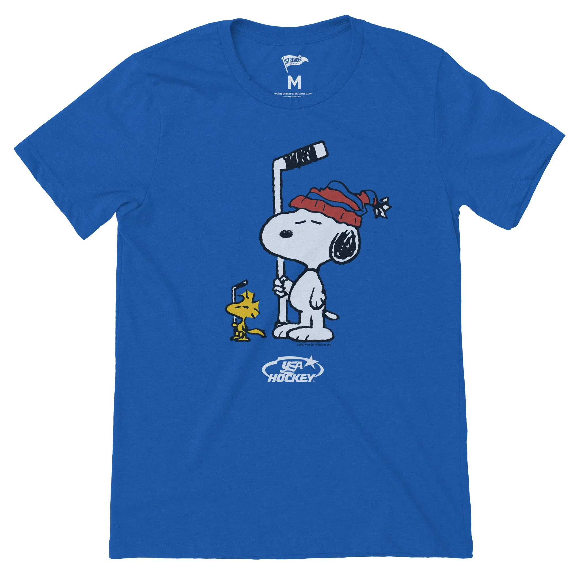 Peanuts x USA Hockey Anthem Tee sold by Streaker Sports