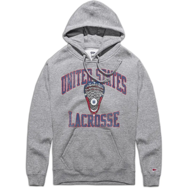 USA Lacrosse Retro Stick Hoodie sold by Streaker Sports