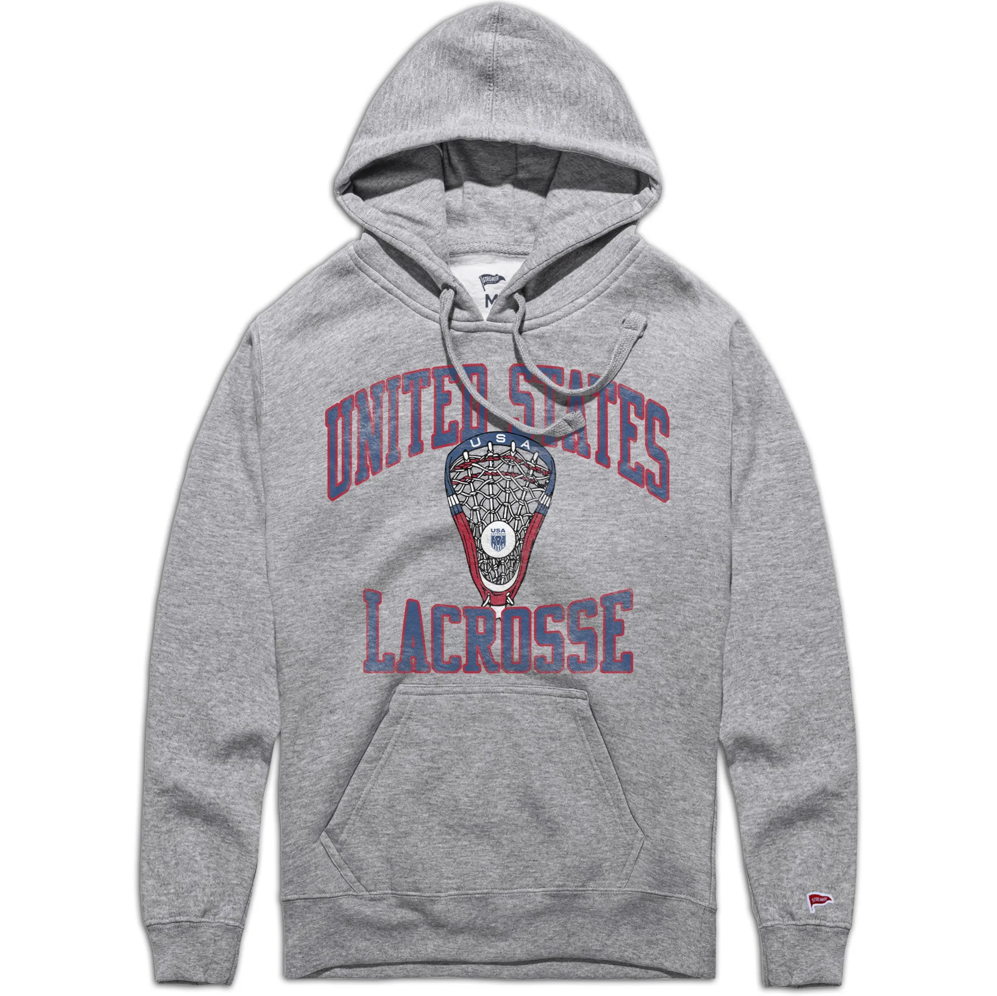 USA Lacrosse Retro Stick Hoodie sold by Streaker Sports