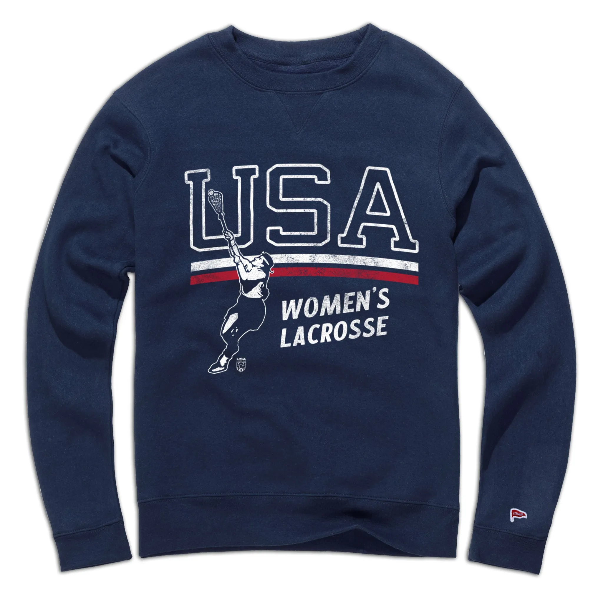 USA Women's Lacrosse Crewneck Sweatshirt sold by Streaker Sports