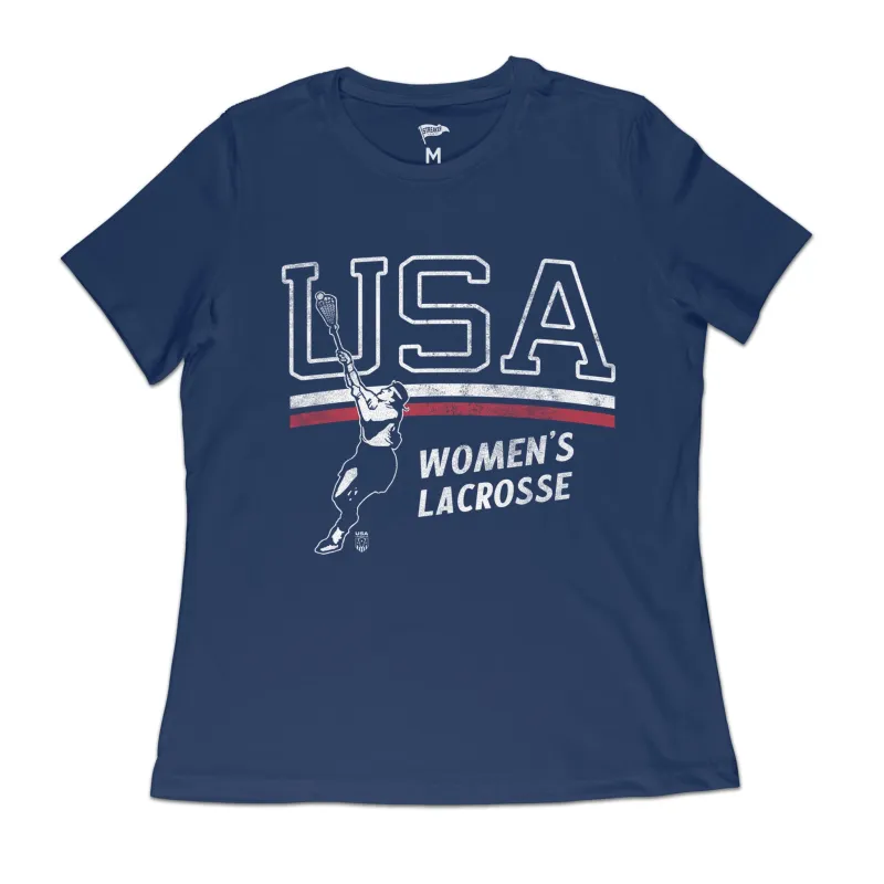 USA Women's Lacrosse Tee sold by Streaker Sports
