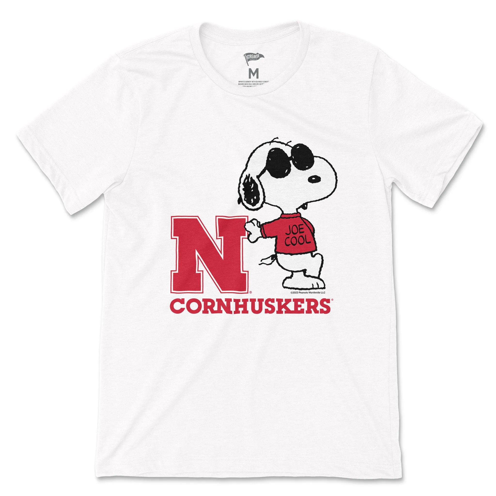 Peanuts x Nebraska Joe Cool Tee sold by Streaker Sports