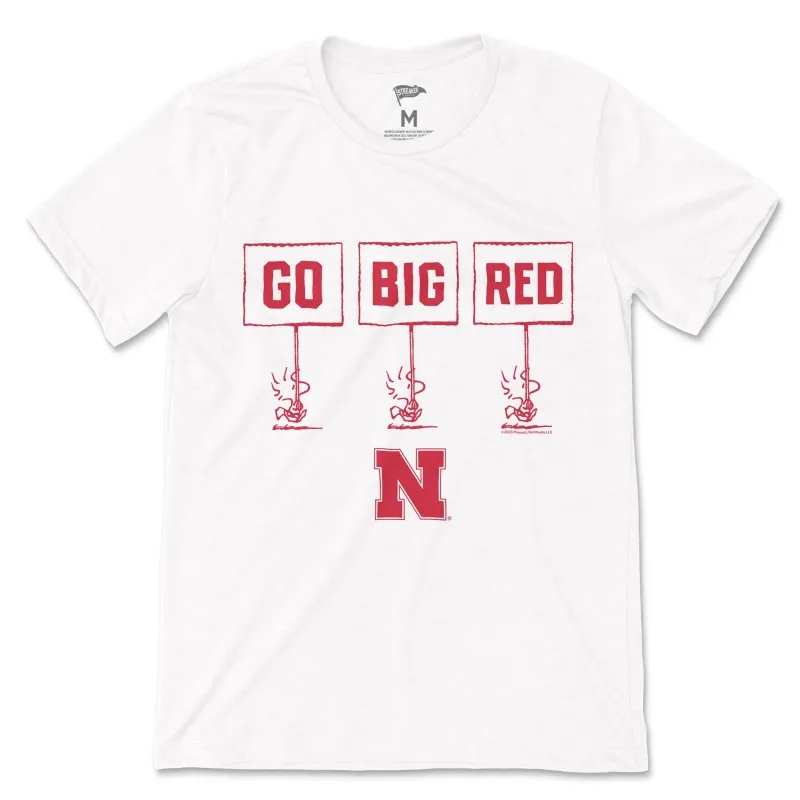 Peanuts x Nebraska Gameday Tee sold by Streaker Sports