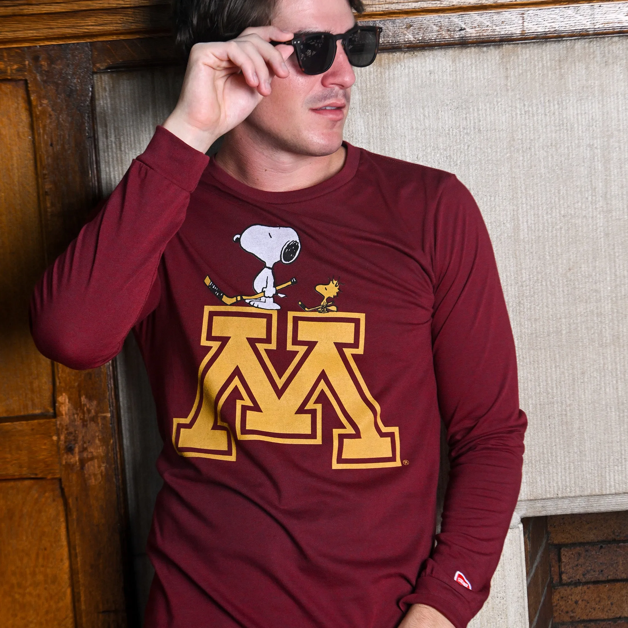 Peanuts x Minnesota Hockey Long Sleeve sold by Streaker Sports product image thumbnail 2
