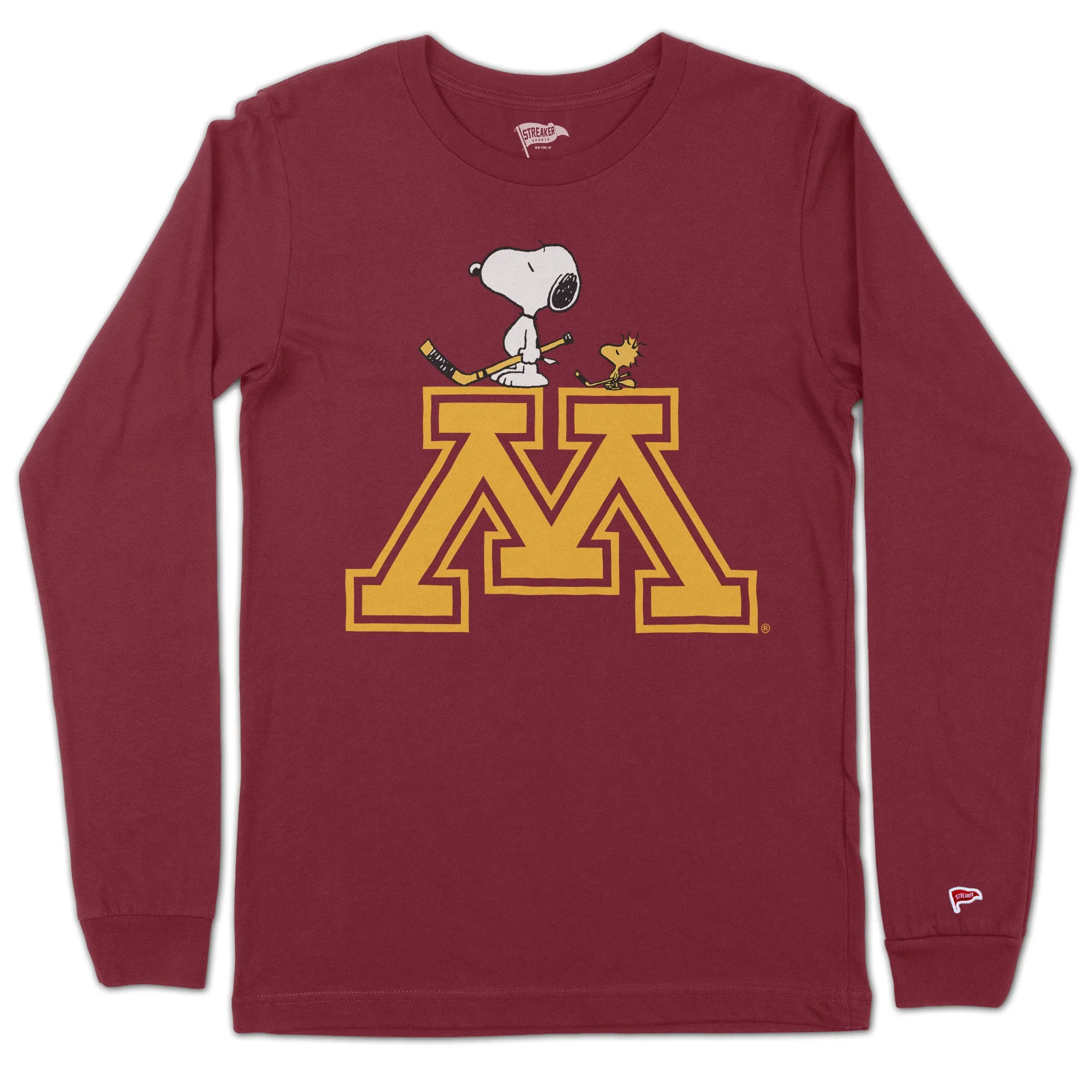 Peanuts x Minnesota Hockey Long Sleeve sold by Streaker Sports