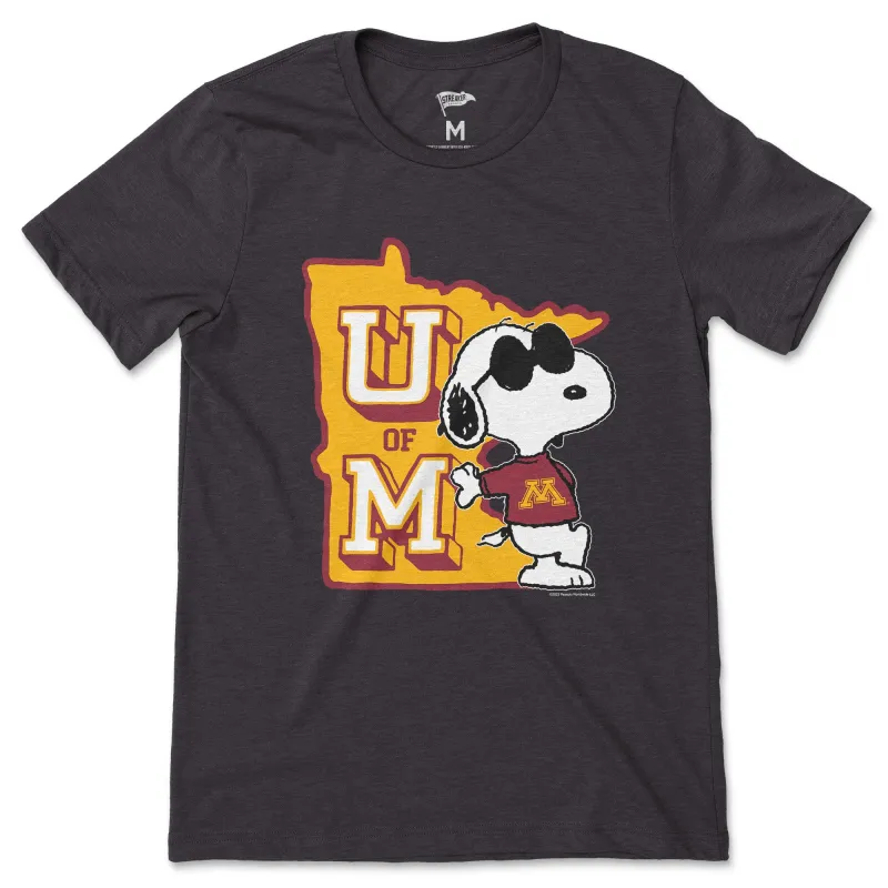Peanuts x Minnesota Joe Cool Tee sold by Streaker Sports