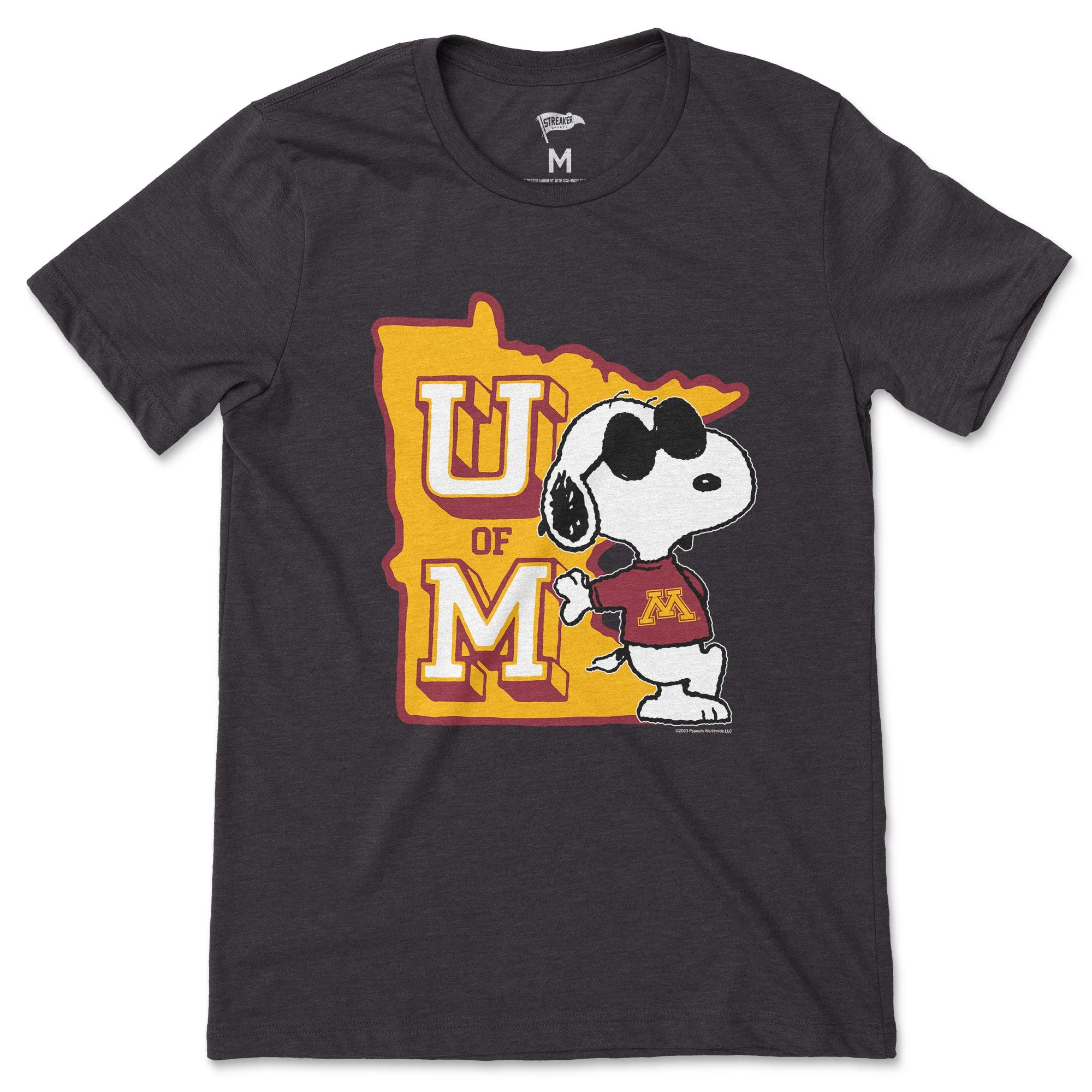 Peanuts x Minnesota Joe Cool Tee sold by Streaker Sports