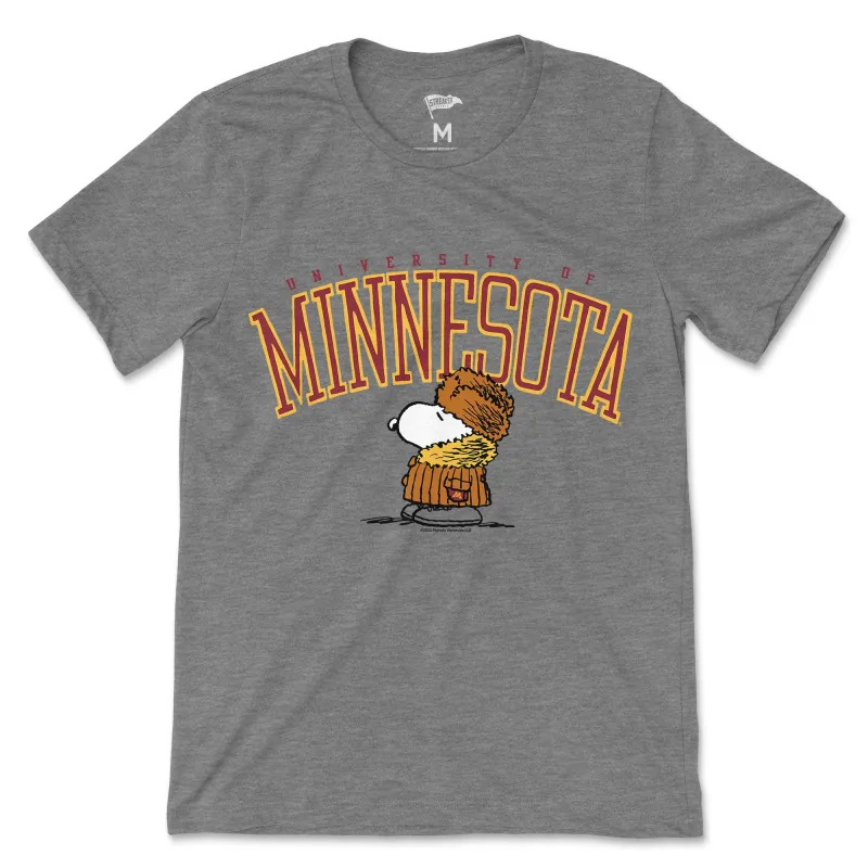 Peanuts x Minnesota Snoopy Tee sold by Streaker Sports