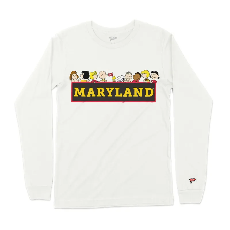 Peanuts x Maryland The Gang Long Sleeve sold by Streaker Sports