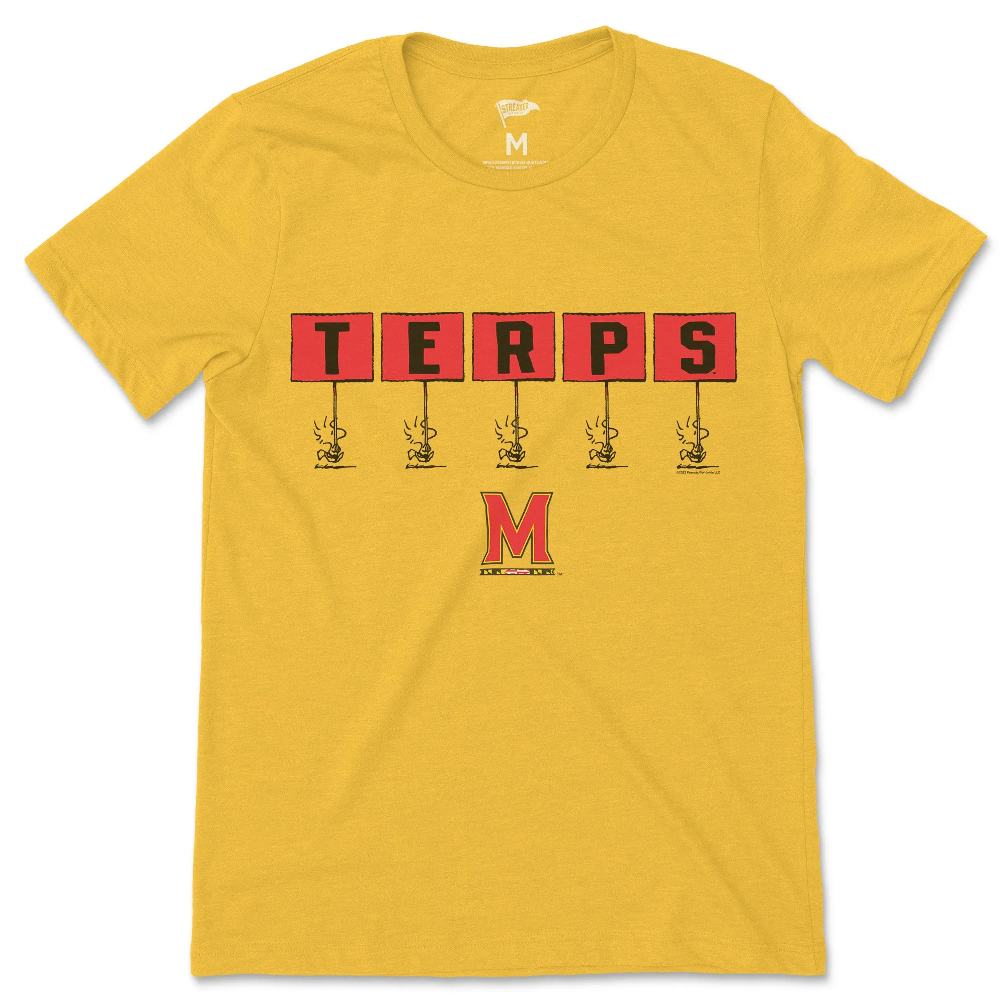 Peanuts x Maryland Gameday Tee sold by Streaker Sports