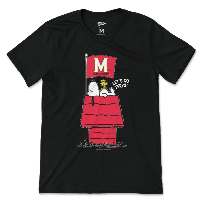 Peanuts x Maryland Home Game Tee sold by Streaker Sports