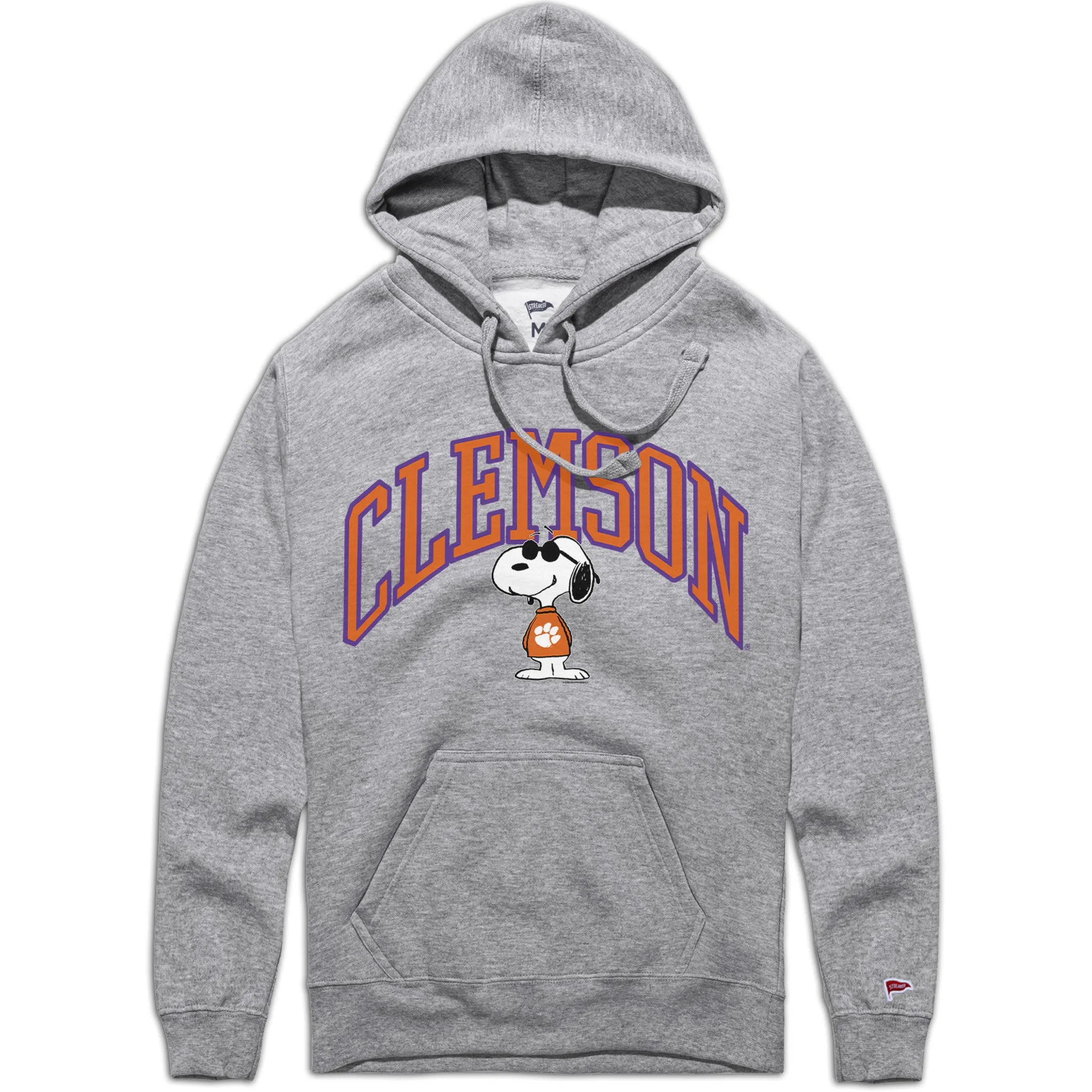 Peanuts x Clemson Joe College Hoodie sold by Streaker Sports