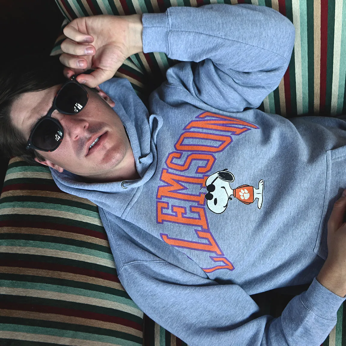 Peanuts x Clemson Joe College Hoodie sold by Streaker Sports product image thumbnail 2