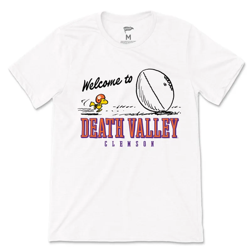 Peanuts x Clemson Welcome to Death Valley Tee sold by Streaker Sports
