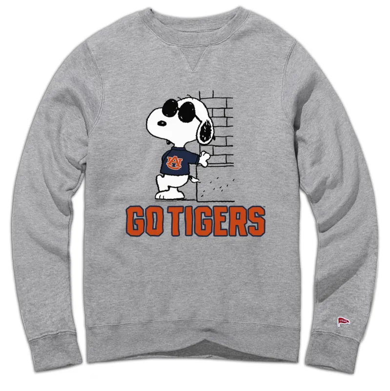Peanuts x Auburn Joe Cool Crewneck Sweatshirt sold by Streaker Sports